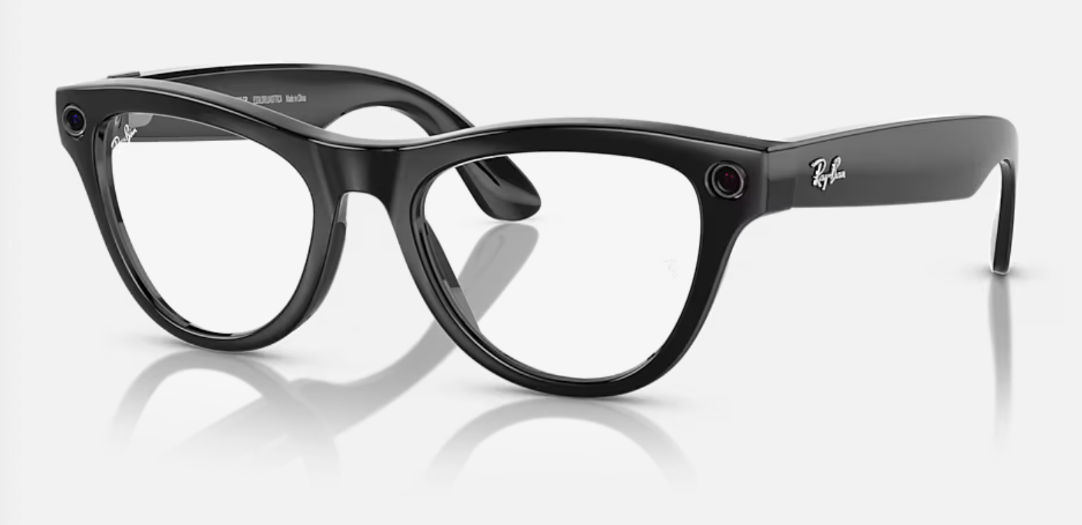 RAY-BAN, 0RW4010 Meta Skyler (Gen 1), Transitions Clear/Cerulean Blue Black, 52